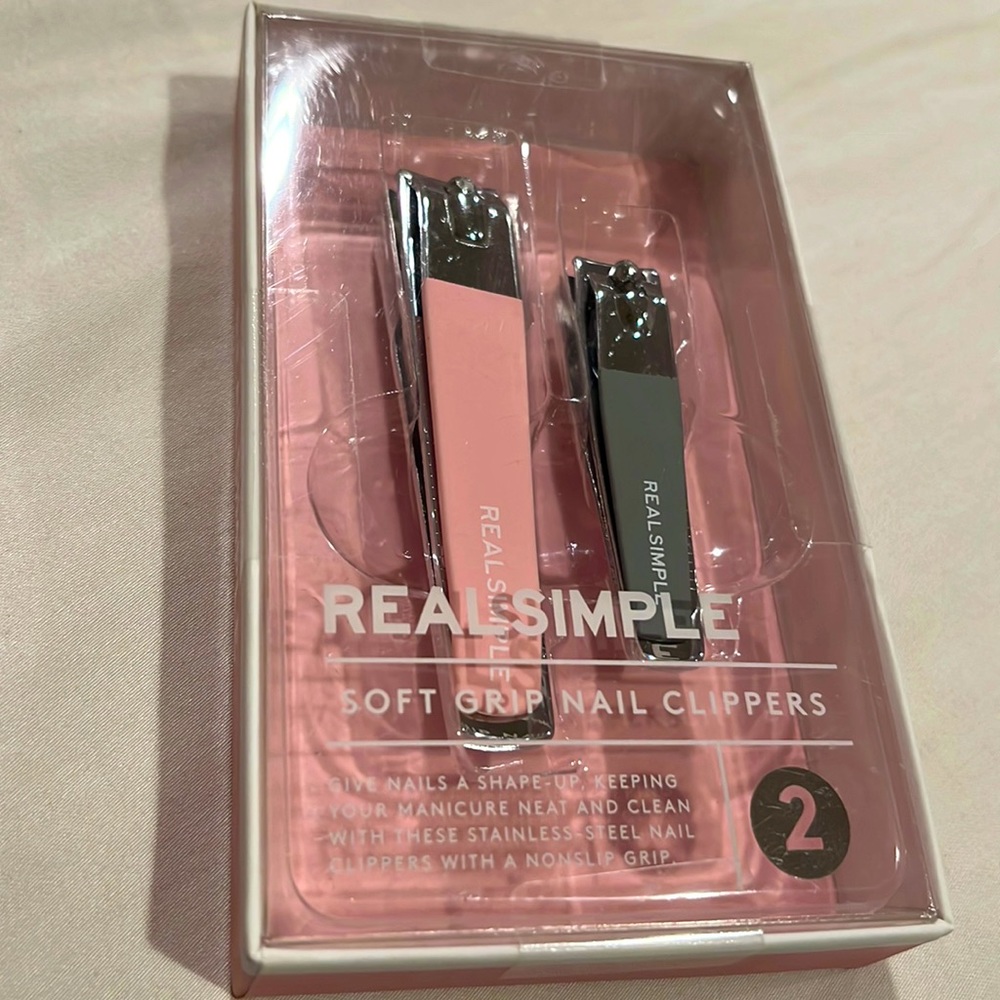 Soft grip nail clippers by Real Simple. NIB.  Bundle & save shipping!
